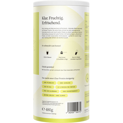 Vetain Vegan Clear Protein Holunderblüte