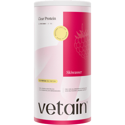 Vetain Vegan Clear Protein Skiwasser (Himbeer-Zitrone)