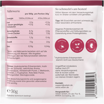 Vetain Vegan Clear Protein Wildberry
