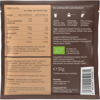 Vetain veganes Proteinpulver Iced Coffee