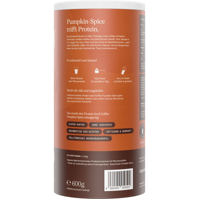 Vetain veganes Proteinpulver Iced Coffee Pumpkin Spice