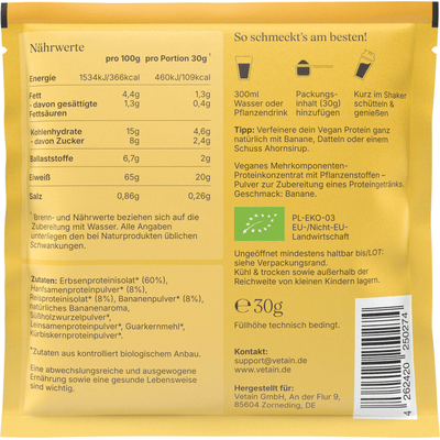 Vetain veganes Proteinpulver Banane