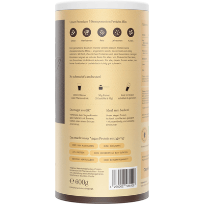 Vetain vegan protein powder vanilla