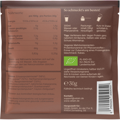 Vetain veganes Proteinpulver Kakao