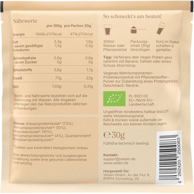 Vetain veganes Proteinpulver Neutral