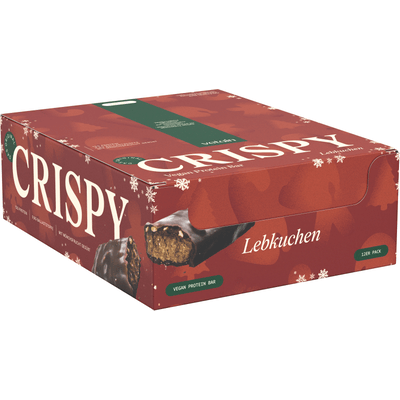 12er Tray Vetain CRISPY Vegan Protein Bar Lebkuchen