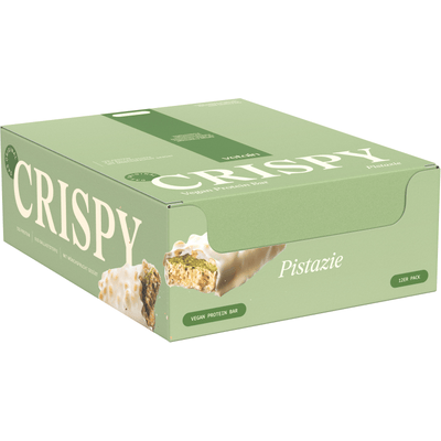 12er Tray Vetain CRISPY Vegan Protein Bar Pistazie