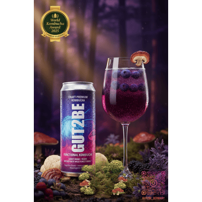 12x GUT2BE Der Löwe – Functional Kombucha