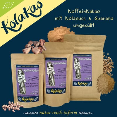 Kolakao - Organic Caffeine-Infused Cocoa with Kola Nut and Guarana - Unsweetened