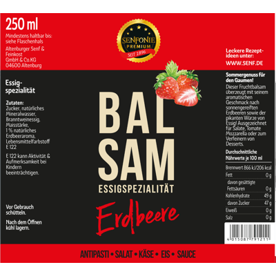 Fruchtbalsam-Essig Erdbeere