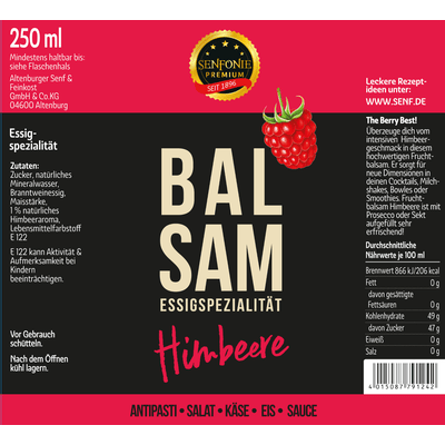 Fruchtbalsam-Essig Himbeere