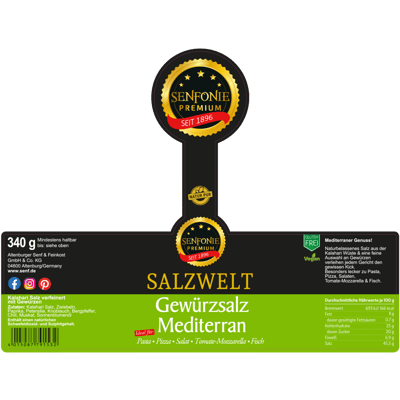 Gewürzsalz Mediterran XL Glas