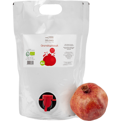 DELINIO Organic Pomegranate Juice Bag in Box