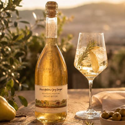Jörg Geiger Aecht Bitter - non-alcoholic Prisecco