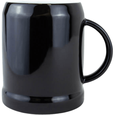 LOGOKrug Kaffeekrügerl Nachtschwärmer Schwarz