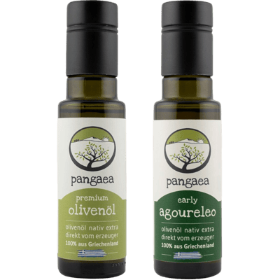 Pangaea Probierset - 1x Premium Olivenöl und 1x Early Agoureleo nativ extra - Ernte 25/26