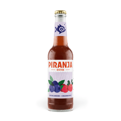 20er PIRANJA-EISTEE Heidelbeere-Cranberry