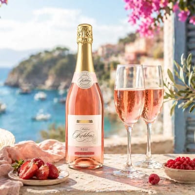 Drathen Schloss Koblenz Rosé - alkoholfreie Alternative zu Sekt
