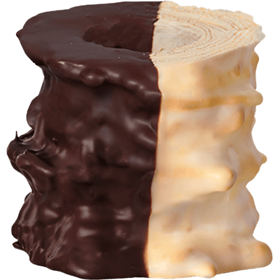 Salzwedeler Baumkuchen fondant & dark chocolate