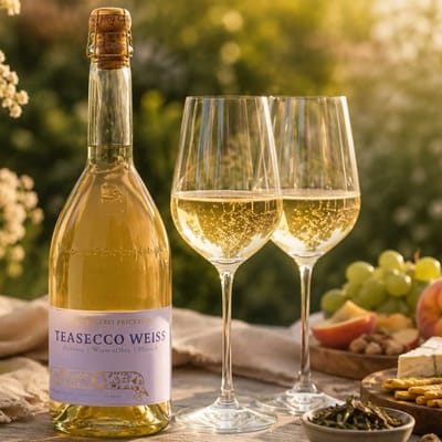 Jörg Geiger Teasecco Weiss - organic non-alcoholic Prisecco