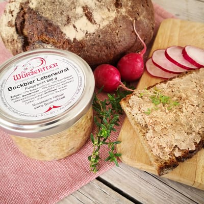 Die Wurschtler Bockbier Leberwurst