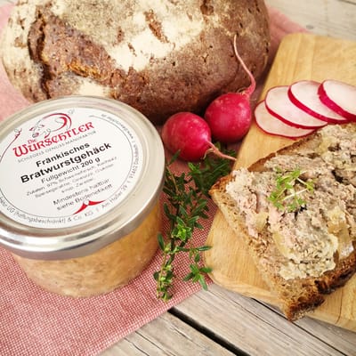 Die Wurschtler Fränkisches Bratwurstgehäck - Wurstzubereitung
