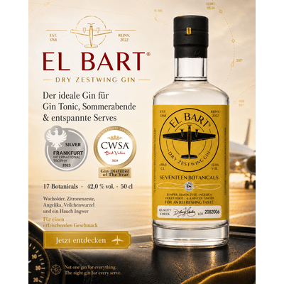 El Bart Dry ZestWing Gin