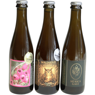 Bierzauberei Botanic Bier Trio je 375ml (1x Erica Ale + 1x Waldgold + 1x Murica Gale)