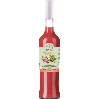Bio Manufaktur Spitz Rhabella – naturtrüber Bio-Rhabarberlikör
