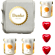 MISS PELL Geschenkset Danke Minis (2x Mispelchen + 1x Eierlikör + 3x Pralinenherzen)