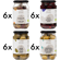 XXXXL Bio Oliven Paket - (6x Grüne Oliven + 6x Kalamata Oliven + 6x Oliven Mix + 6x Gegrillte grüne Oliven)