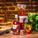 Weihnachtsbox feurige Weihnacht (1x Chiliöl + 1x Chilisalz + 1x Paprika-Bratwurst)