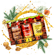 Geschenkset Weihnachtskiste (1x Honig-Dill-Senf + 1x Weihnachtssenf + 1x Walnusssenf)