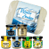 Geschenkset "Winterzauber" (1x Engel Senf + 1x Gin Senf + 1x Wildgewürz + 1x Eierlikör Schoko + 1x Kandiszucker + 1x Raclettegewürz)