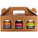 Uncle's Pepperfarm 3er Delikatessen Geschenkbox (1x Aprikosensenf + 1x Fruchtaufstrich Erdbeere + 1x Grober Senf)