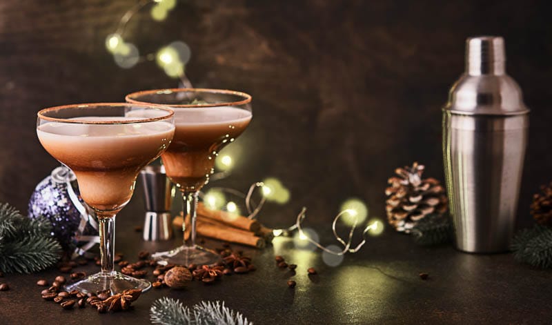 Brandy Alexander - schneller weihnachtlicher Cocktail