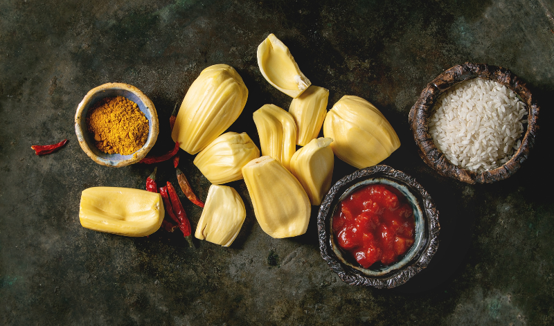 Je nach Reifegrad kann die Jackfruit für süße oder herzhafte Speisen verwendet werden. Je nach Reifegrad kann die Jackfruit für süße oder herzhafte Speisen verwendet werden.