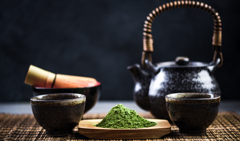 Matcha ist pulverisierter grüner Tee