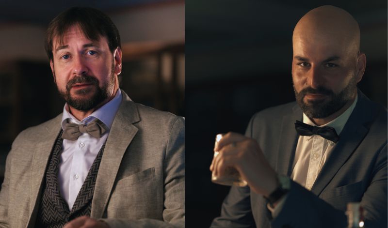 Michael Schulz (l) und Lars Bräuer (r) sind Professoren, Anatomen und Gin Produzenten. Michael Schulz (l) und Lars Bräuer (r) sind Professoren, Anatomen und Gin Produzenten.