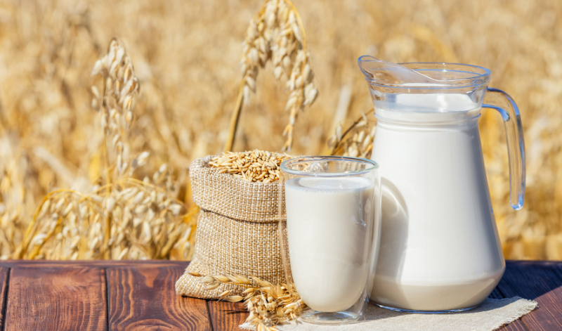 Aus Hafer lässt sich nicht nur eine vegane Milch-Alternative, sondern auch ein veganer Joghurt herstellen. Aus Hafer lässt sich nicht nur eine vegane Milch-Alternative, sondern auch ein veganer Joghurt herstellen.