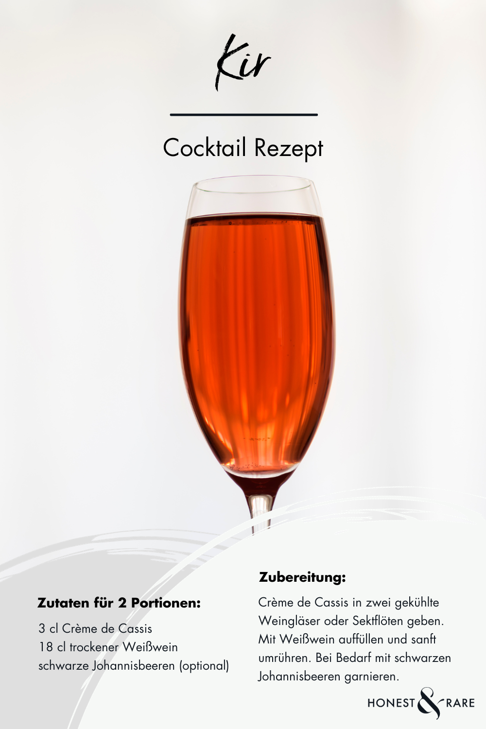 Kir Cocktail Rezept