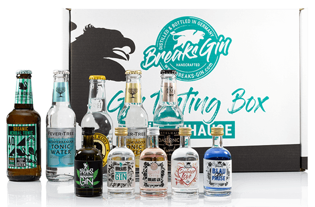 Breaks Gin Tasting Box 1 (5 Verschiedene Gins + 5 Verschiedene Tonic Water)